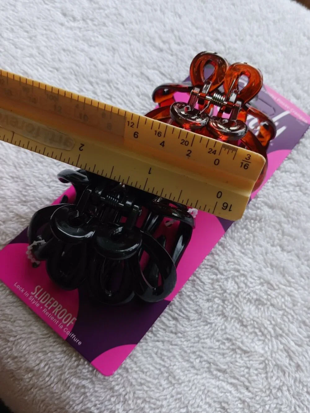 2 Goody Octopus Spider Slideproof Claw Clips Hair Jaw Plastic Lily Black Brown